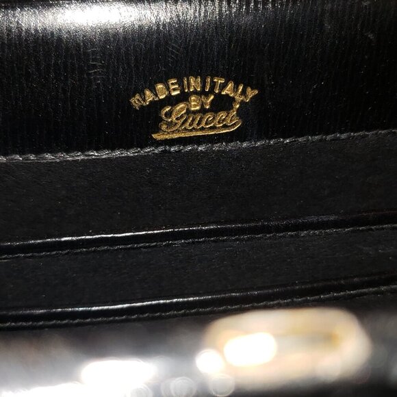 RARE Vintage 60's Gucci Kelly Handbag w/Lapis Lazuli Beads - Picture 10 of 16